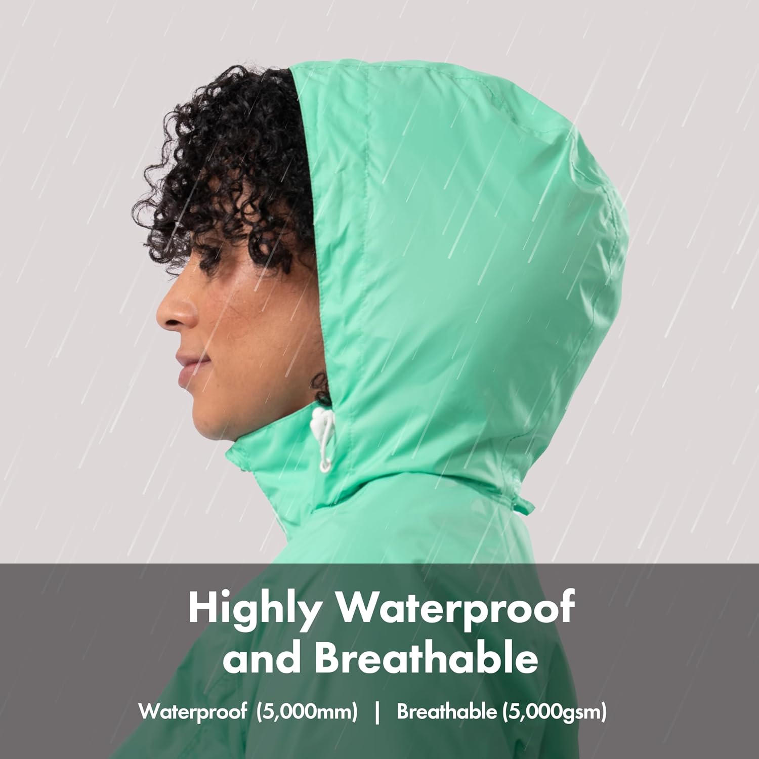 Mac in a Sac StormMac Women's Waterproof Packable Rain Jacket – Windproof Hooded Coat with Reflective Details