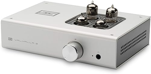Schiit Valhalla 2 OTL Pure Triode Tube Amplificador de auriculares y preamplificador - Plata