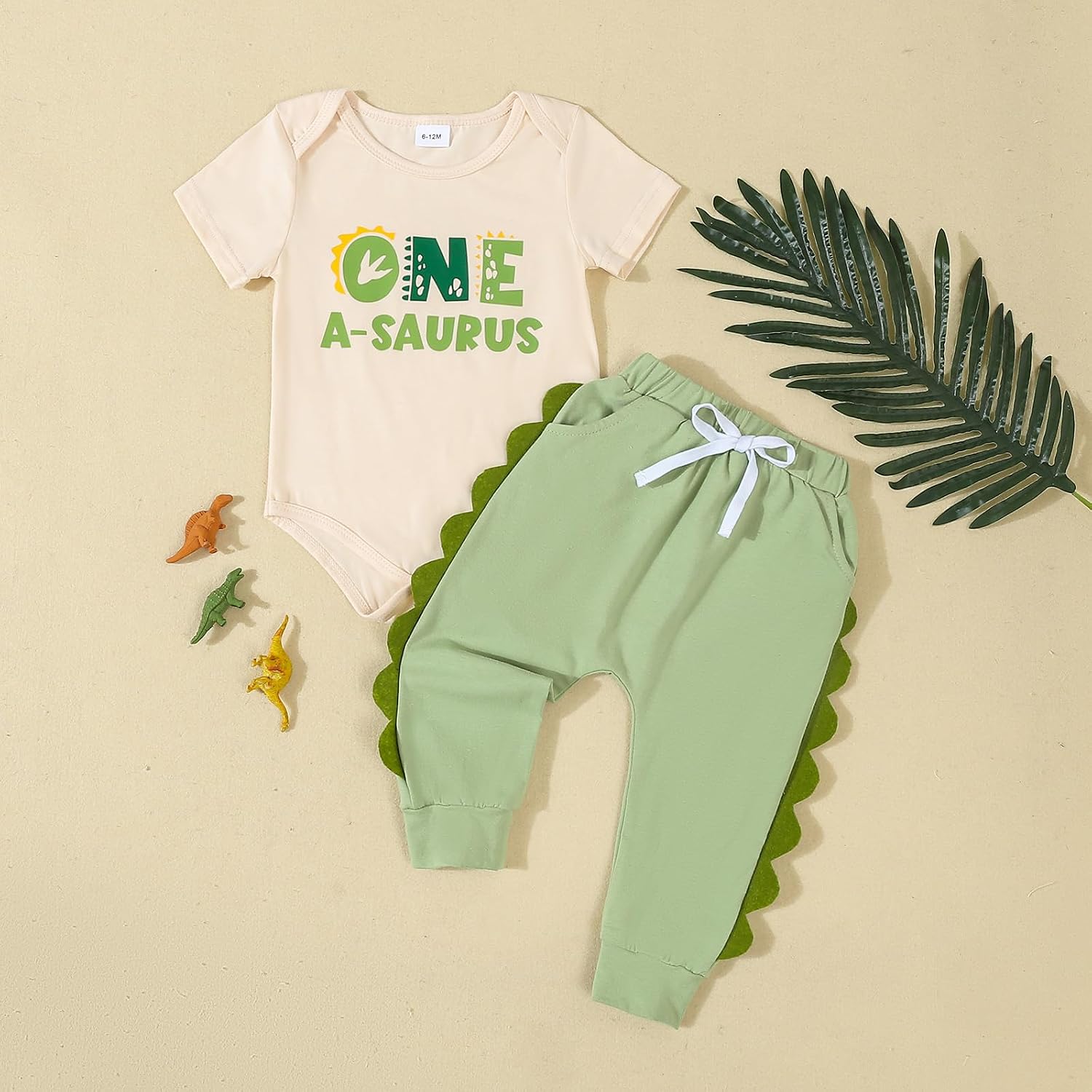 Baby Boy Birthday Outfit 1st-4th Dinosaur Theme Clothes T-Shirt Pant image 3