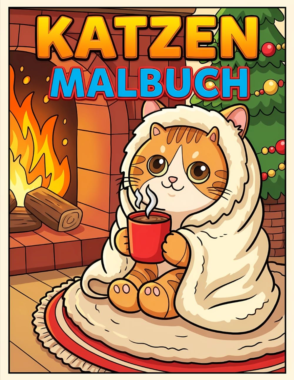Katzen Malbuch für Kinder: Lustige und charmante Bilder zum Entspannen, Ausmalen und Fördern der kindlichen Fantasie