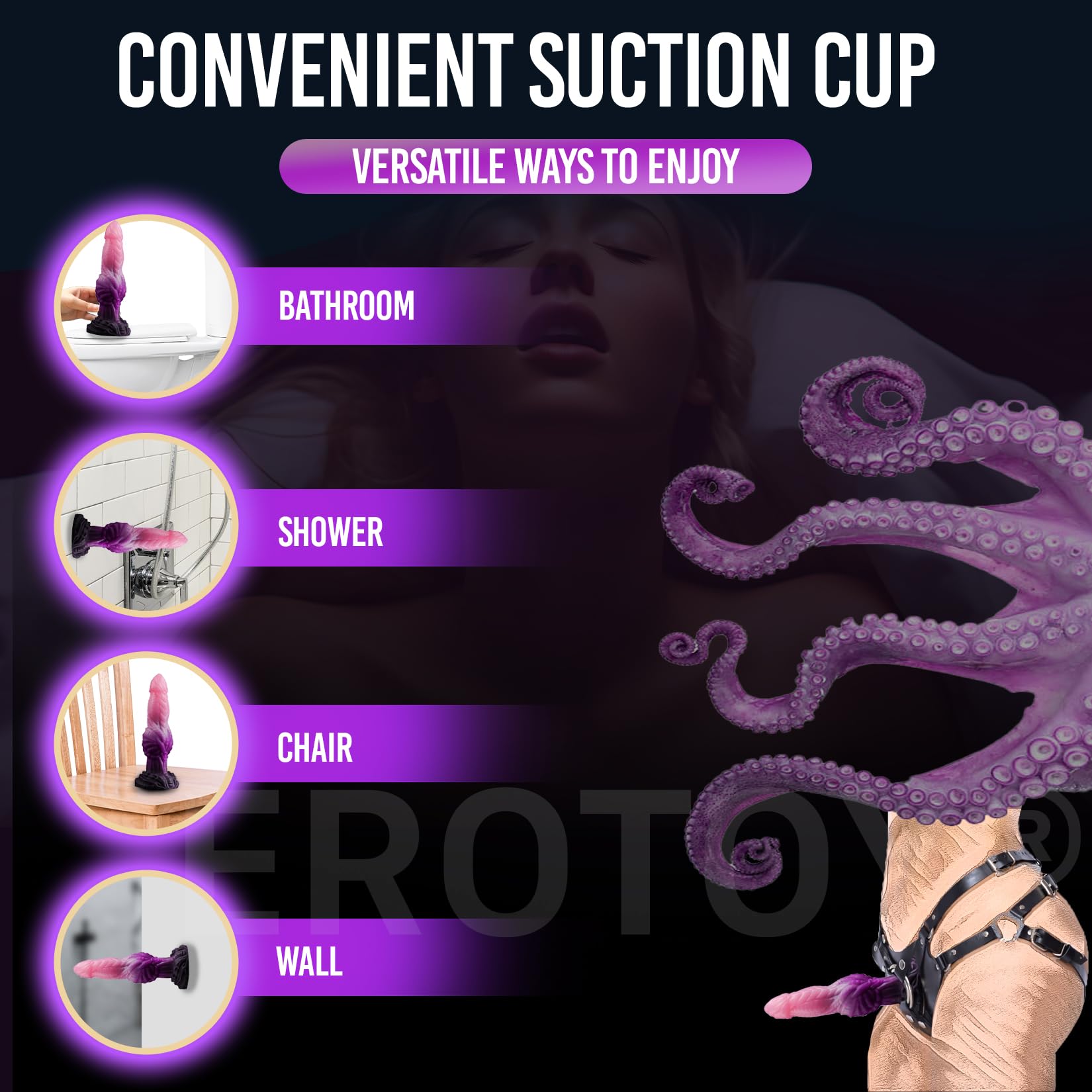 9" Thick Fantasy Monster Dildo with Knot U & G-spot Dragon Dildo with Suction Cup, Long Anal Plug Adult Sex Toys & Games for Women Men Couples (): Drakopod