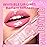 BANGFENG Big Brush Head Hydrating Lip Glow Oil Plumping Lip Tint, Transparent Lip Care Lip Gloss Tinted Lip Balm, Moisturizing Non-sticky Shiny Texture Lip Oil - Coconut (Clear)