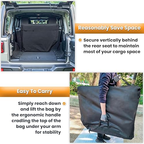 Miniatura 4 de Bolsa de almacenamiento para todos los modelos 2007-2025 Jeep Wrangler JK JKU JL JLU Sports Sahara Freedom Rubicon Unlimited Gladiator JT de 2