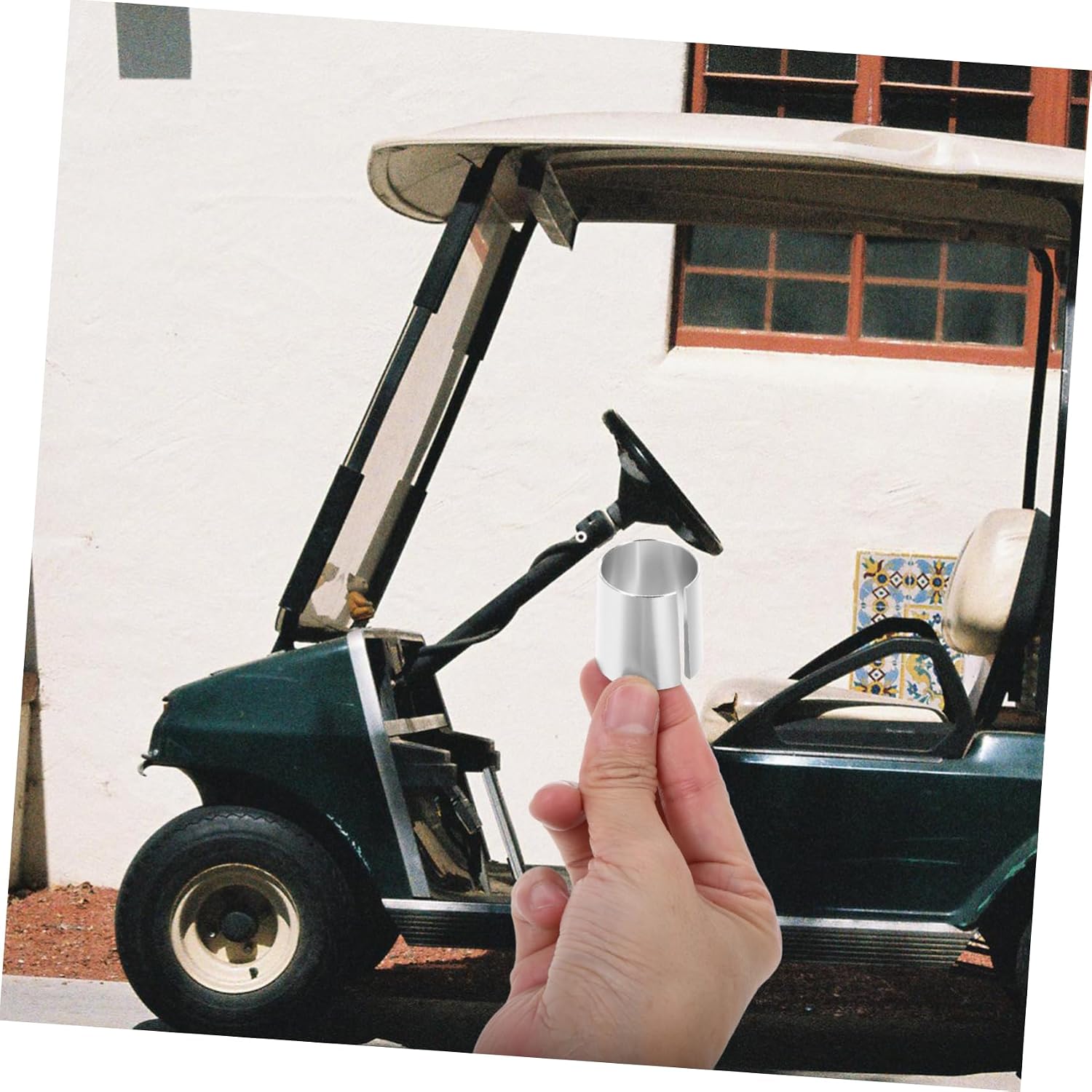 Clutch Shaft Adapter Golf Cart Tie Rod Puller Steering Parts Ball Joints Precision Shaft Adapter Suspension Rods for Lower Ball Boot Silver Aluminum