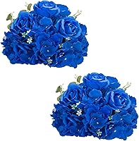 Vista 16 de NUPTIO Esferas de Flores para Centros de Mesa de Boda - 10 Piezas de 15.7 Pulgadas de Diámetro, Arreglo de Bolas de Flores Artificiales, Centros