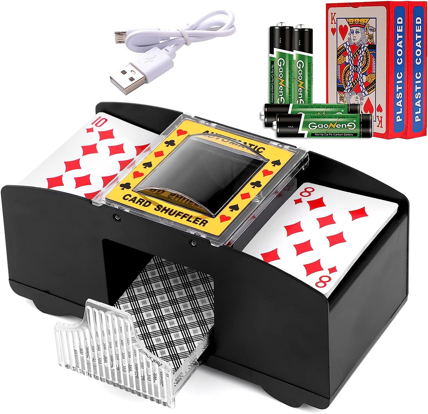 Mélangeur de Cartes Uno - Automatique, Bouton Unique Mélangeur de Cartes Uno - Automatique, Bouton Unique
