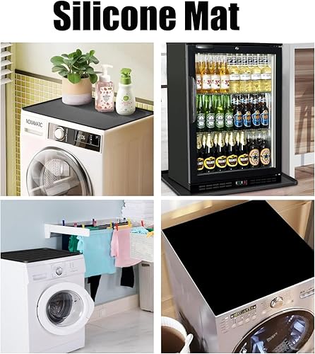 Miniatura 5 de Mini alfombrilla de silicona para nevera, alfombrilla para debajo del refrigerador, mini bandeja de goteo para evitar fugas de electrodomésticos,