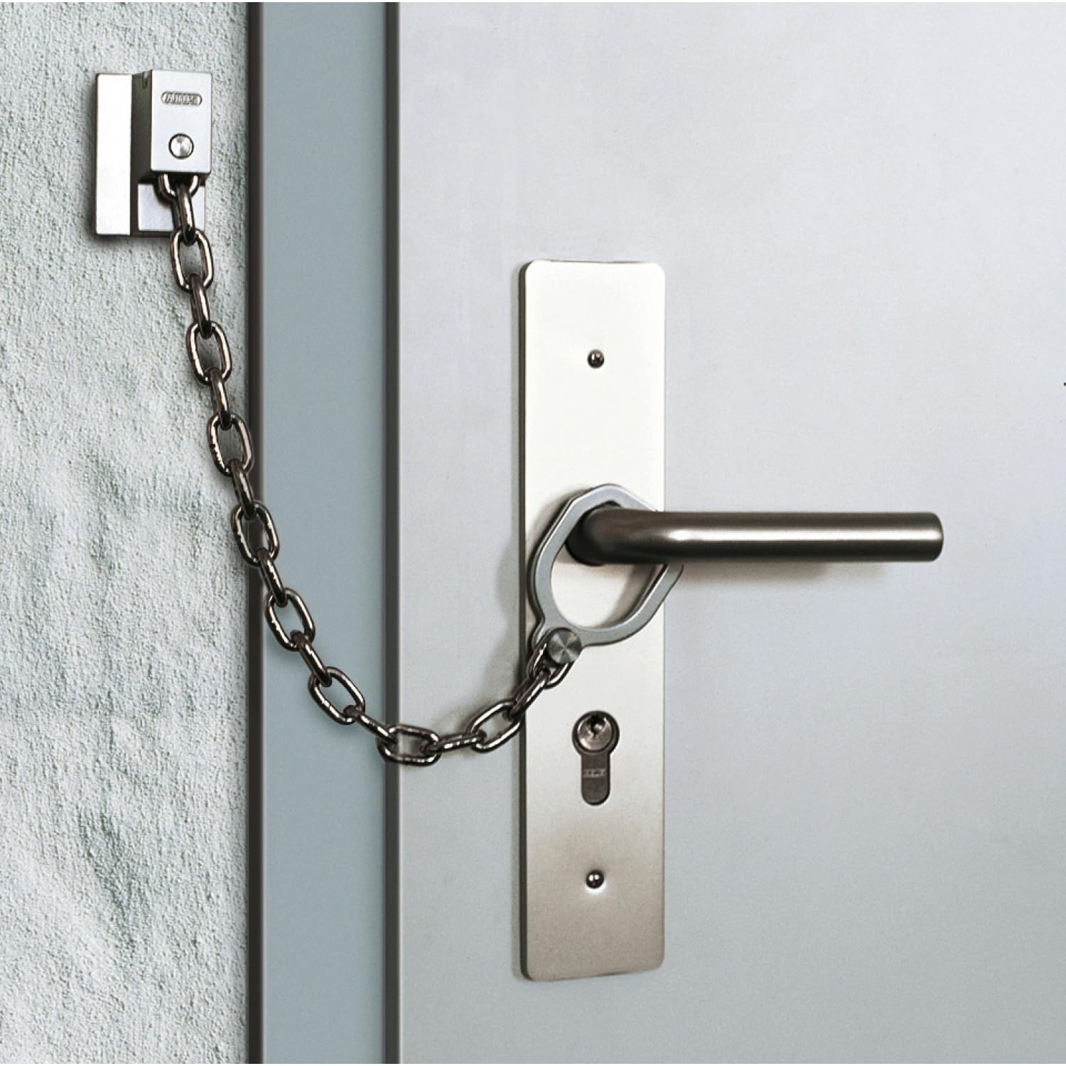 ABUS Chaîne de porte SK89 pour porte d'entrée et porte d'appartement - convient aux portes fermant à gauche et à droite