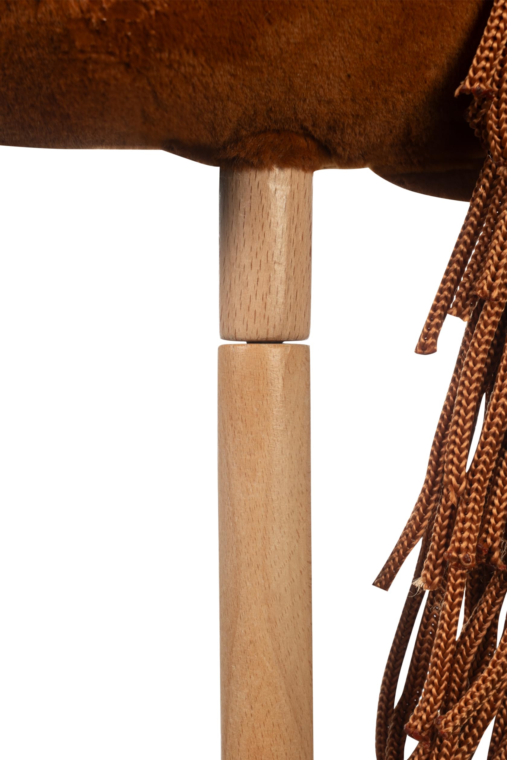 HKM - Hobby Horse Premium, Dunkelfuchs mit Halfter, Schweif & abschraubbarem Stock, Steckenpferd für Kinder, Stockpferd + Zubehör zum Hobby Horsing
