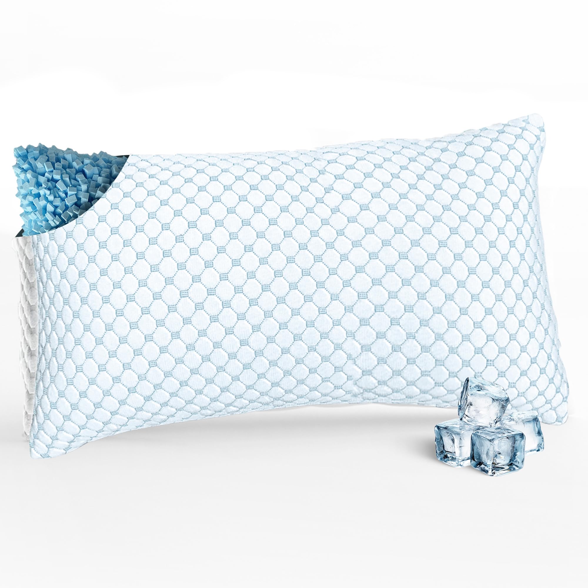 Oreiller cervical en mousse à mémoire de forme MKS 40x80 cm pour un sommeil ergonomique