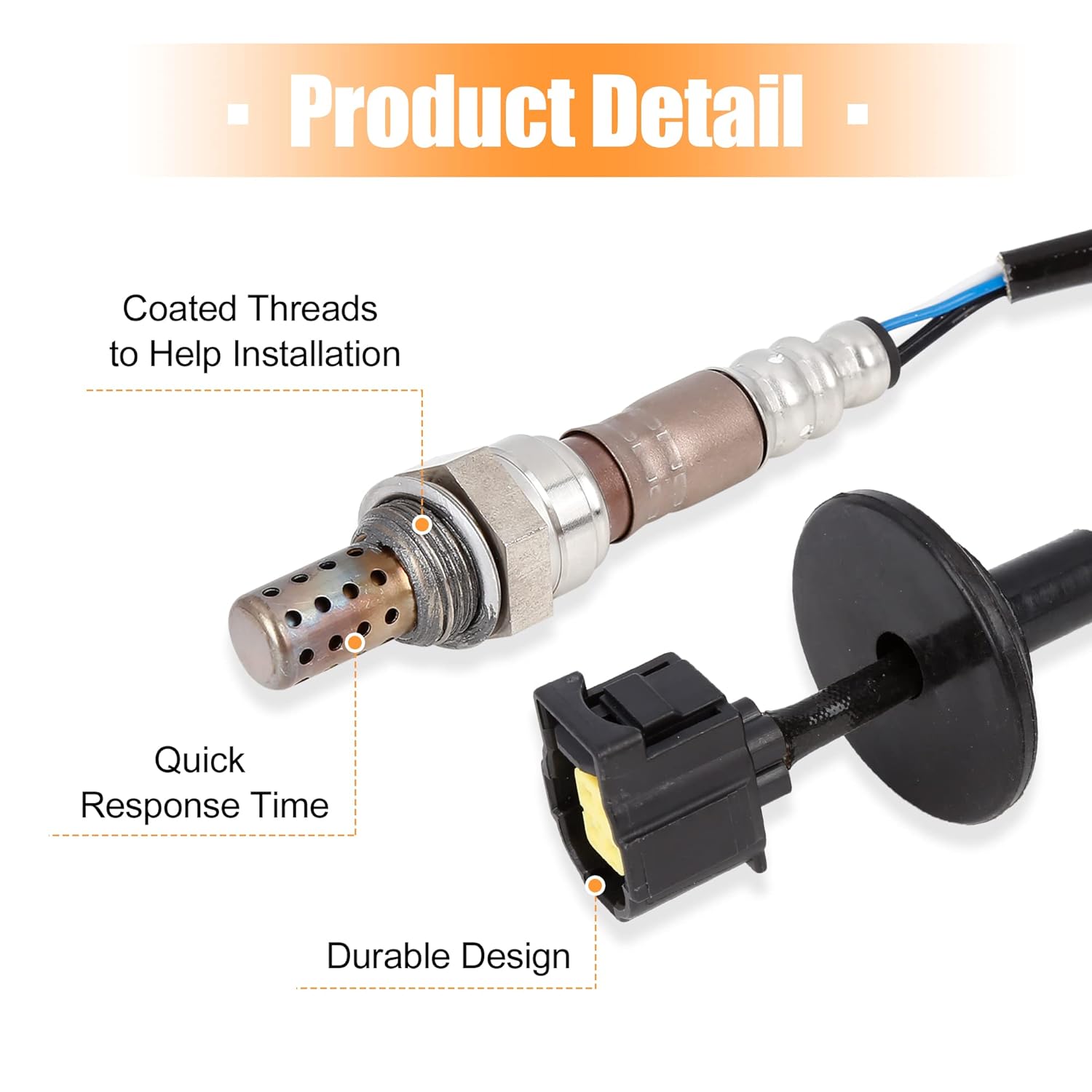 X AUTOHAUX Air Fuel Ratio O2 Oxygen Sensor Replacement for Mitsubishi Lancer 2.0L 2.4L 2008-2011 1588A141 250-24751