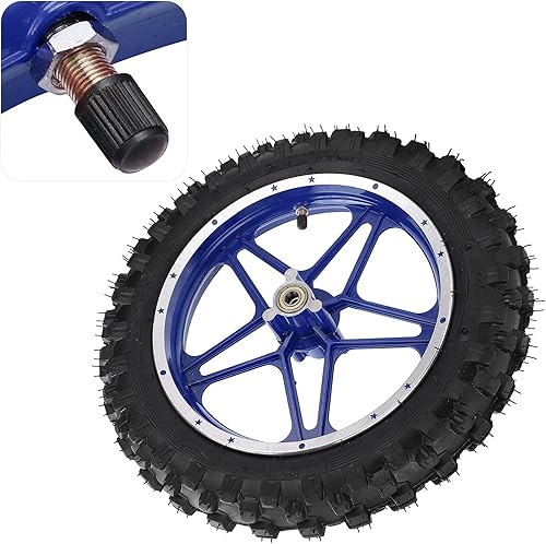 Miniatura 9 de Conjunto de rueda delantera, neumático de freno de disco delantero de 2.5 a 10 pulgadas, antideslizante para mini moto de cross de 2 tiempos