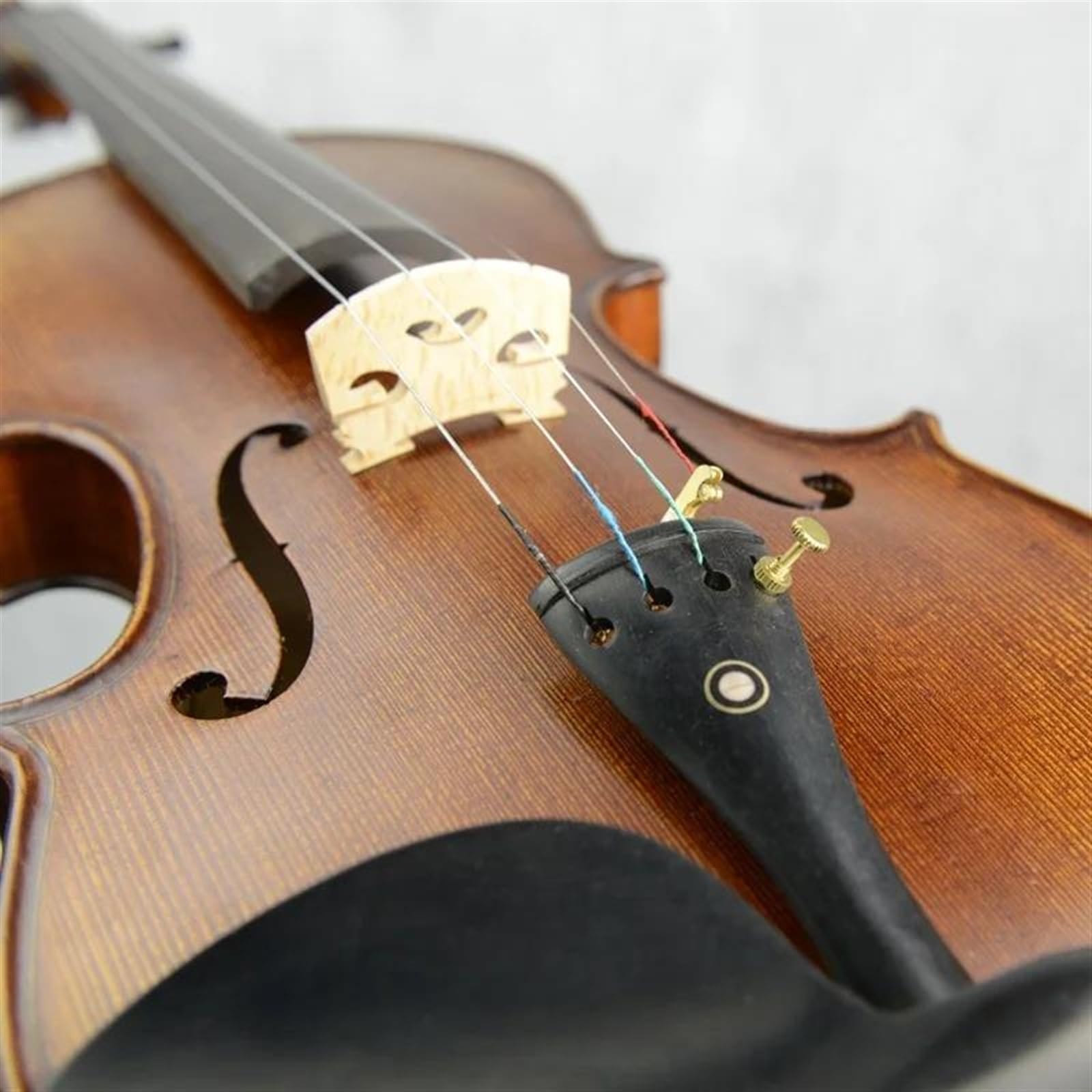 Violine Handgefertigte Violine Geige 4/4 In Voller Größe Massivholz Violinenkoffer Bogensaiten Schulterstütze Set