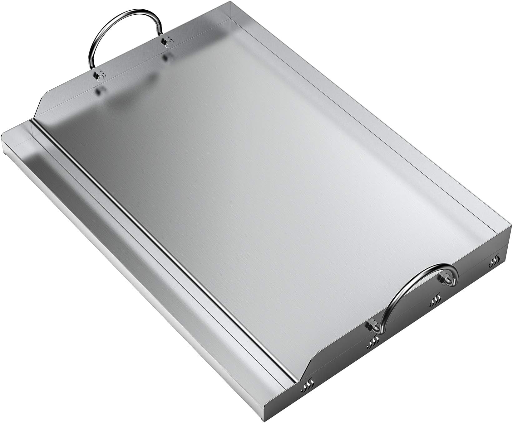 only fire Universal Stainless Steel Rectangular Griddle for Gas BBQ Grills, 23" x 16"