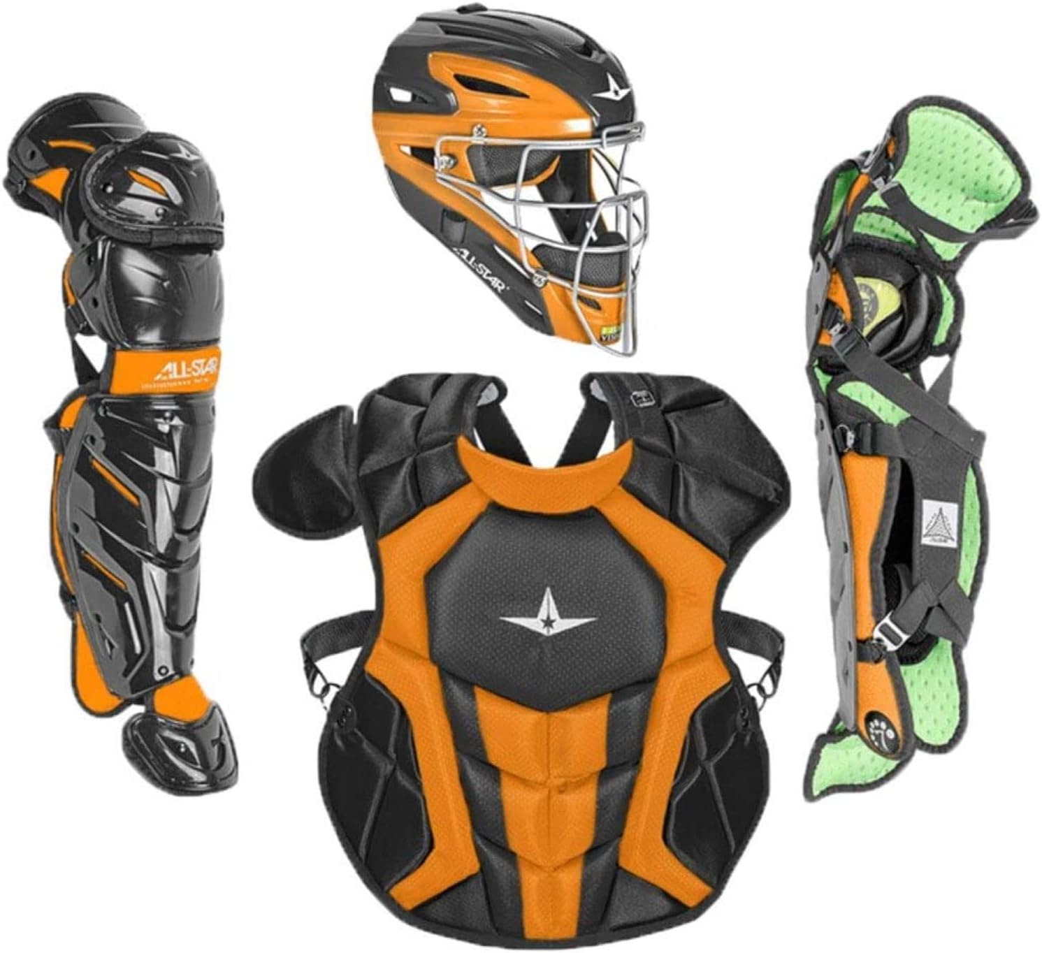 All-Star S7 Axis for Adults - Baseball Catching Equipment Kit (Catching Helmet, Chest Protector, Leg Guards), NOCSAE Standard