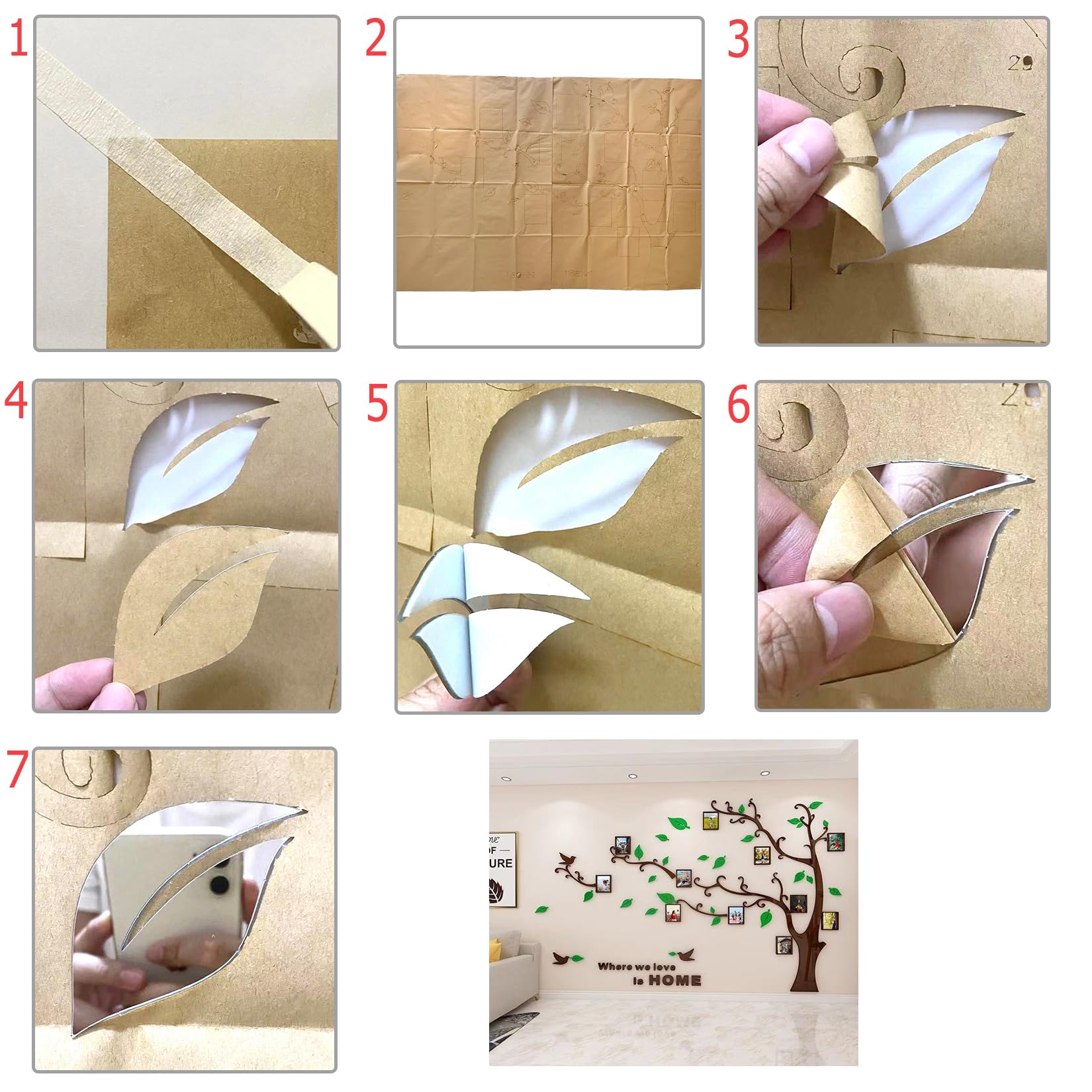Purekay Large 3D Tree Sticker Wall Stickers - Image 3