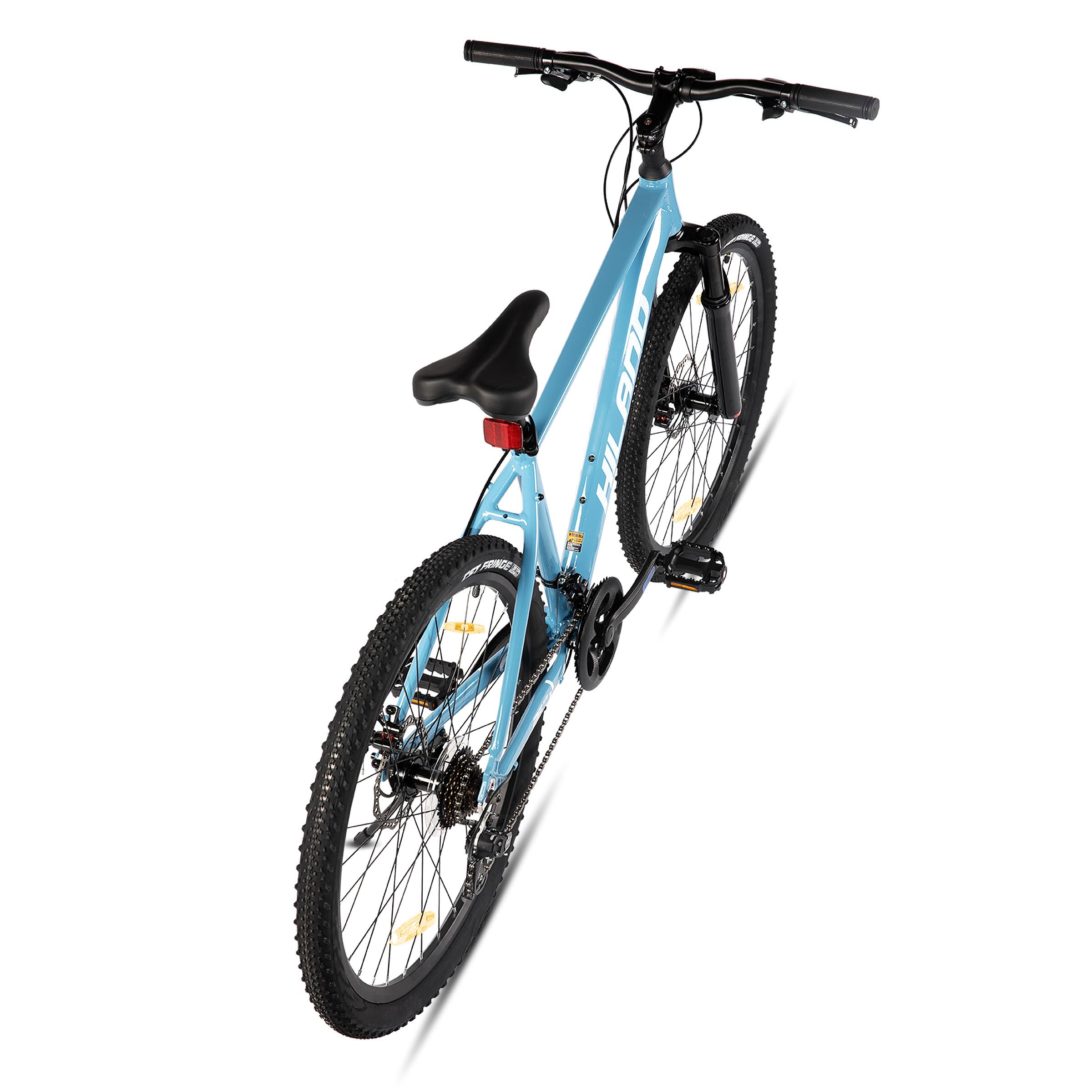 Hiland - Bicicleta de montaña de 26/27,5 pulgadas para mujeres, hombres y adultos, 21 velocidades, con marco de aluminio, frenos de doble disco, para hombre y mujer, color negro/verde/azul/morado