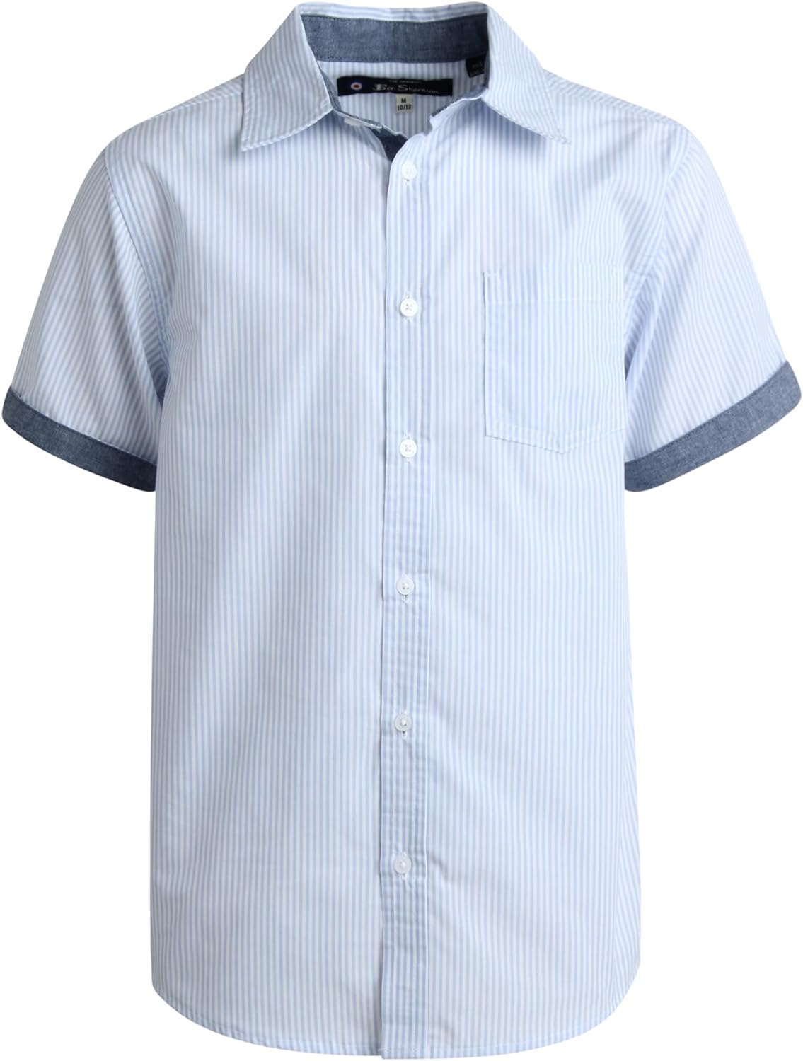 Chemise Garçon Ben Sherman Manches Longues Rayures Noir/Gris/Rouge - Taille 4-5 Ans