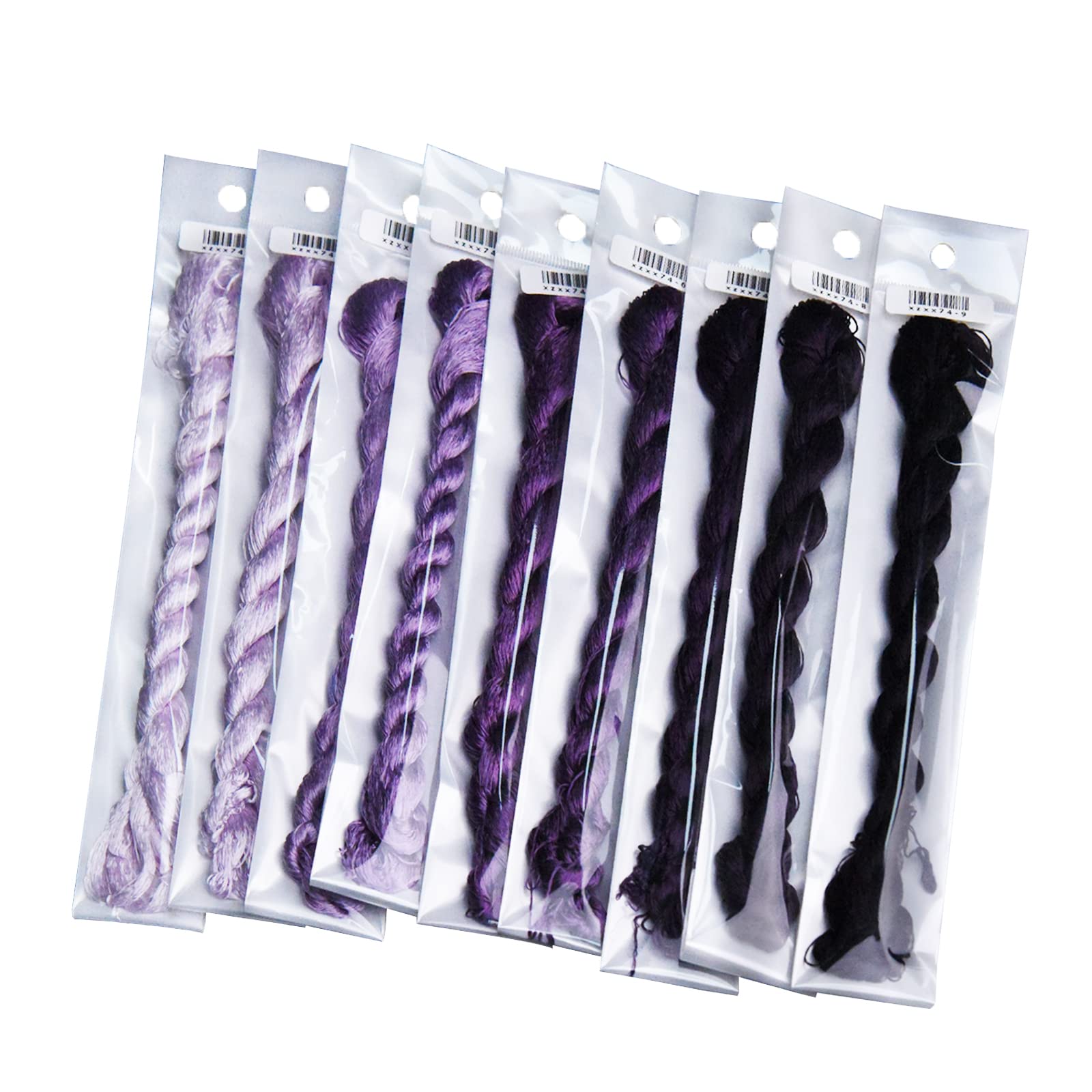 MINGGUXIUYI Natural 100% Silk Thread, Handmade Embroidery Thread, 990 Metres, 9 Colors (74) - Image 4