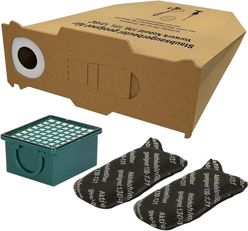 Kenekos - 10 Staubsaugerbeutel + Filterset kompatibel mit…