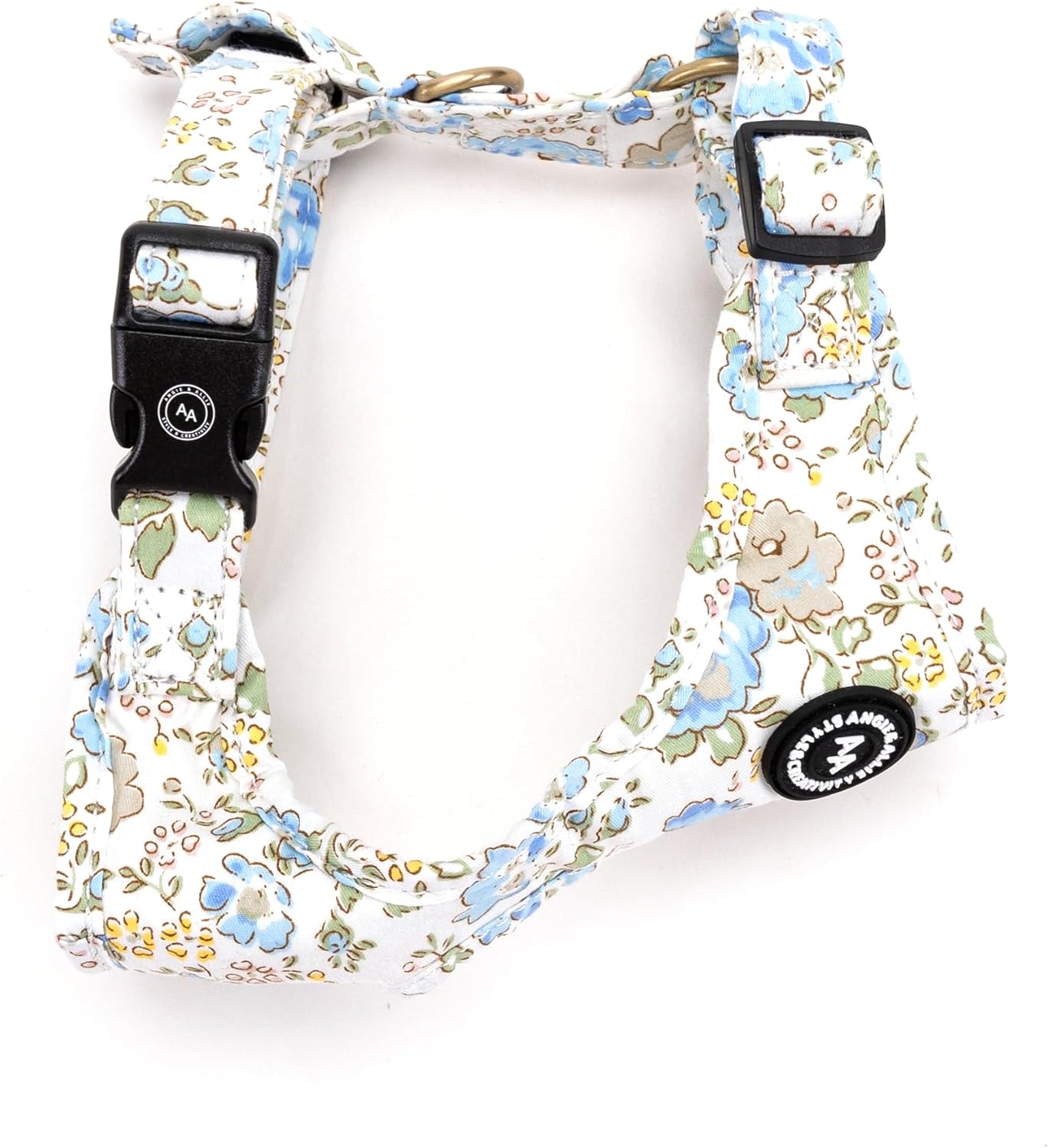 Angie and Allie Organic Cotton Dog Harness,No Pull Pet Harness with Leash D-Ring,Adjustable Soft Padded Dog Vest,Comfortable,Sustainable,Breathable and Stylish for Your Canine Companion