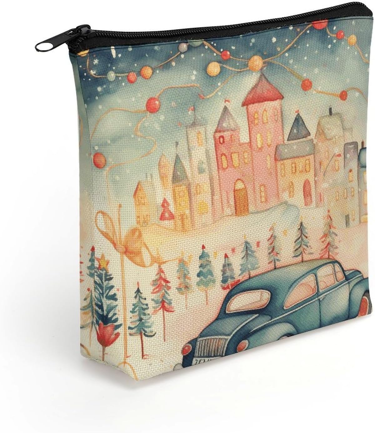 Cars in Town Makeup Bag Cosmetic Bag