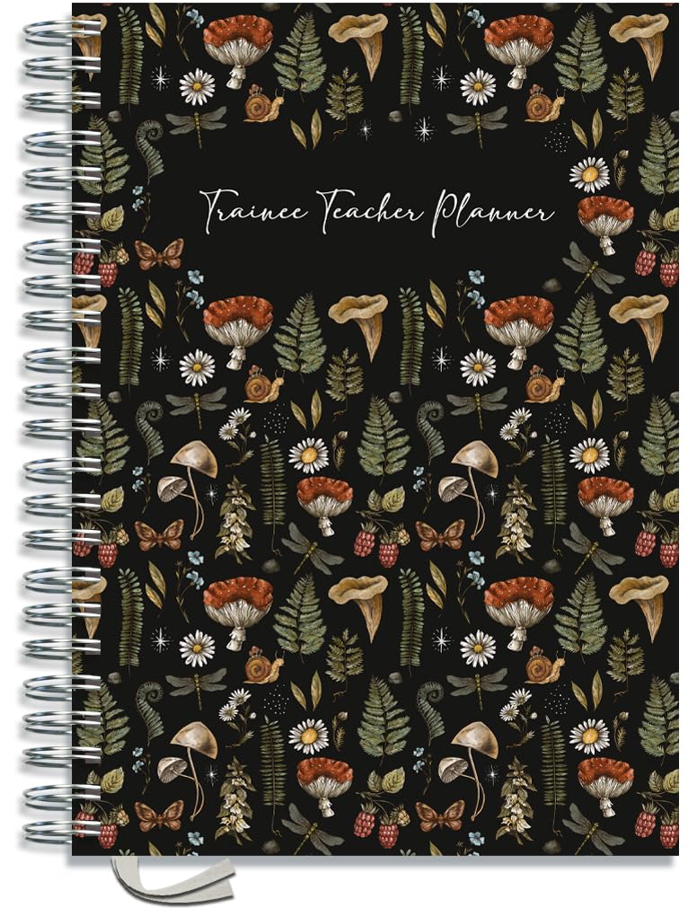 Trainee Teacher Planner by Pirongs | 2026-27 | A4 Size - Mushroom