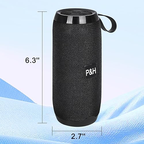 Miniatura 7 de Altavoz Bluetooth portátil pequeño, sonido estéreo fuerte de 10 W, altavoz inalámbrico pequeño para exteriores, emparejamiento TWS, BT5.3,