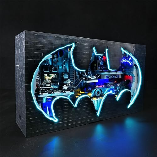 Miniatura 1 de Kit de iluminación LED para Lego Batcave - Caja de sombra, luz LED compatible con modelos de bloques de construcción Lego 76252 (no incluye juego de