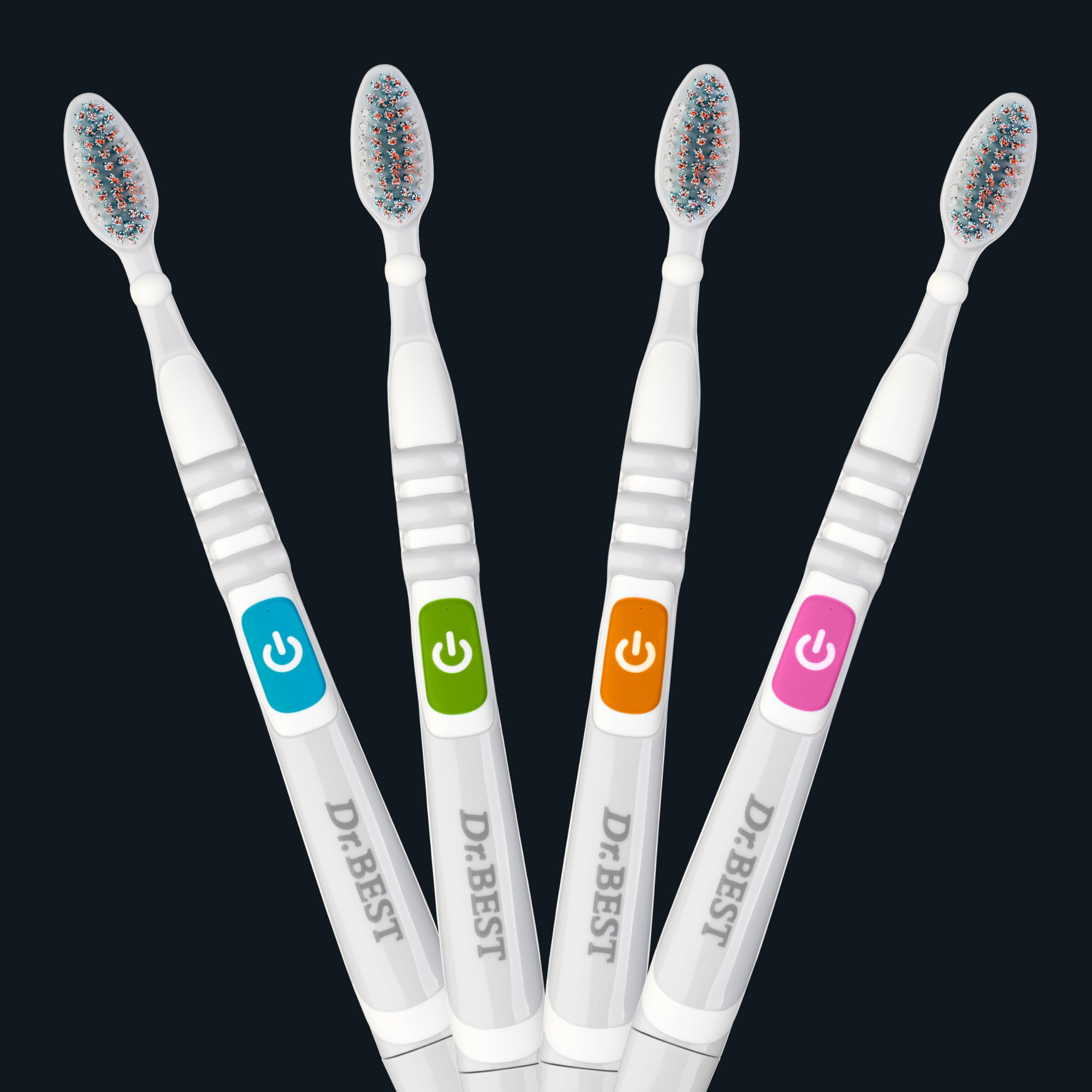 Dr.BEST Vibration Multi Expert Toothbrush, Medium (Pack of 1), for thorough  3-zone cleaning with the power of 20,000 vibrations per minute : 