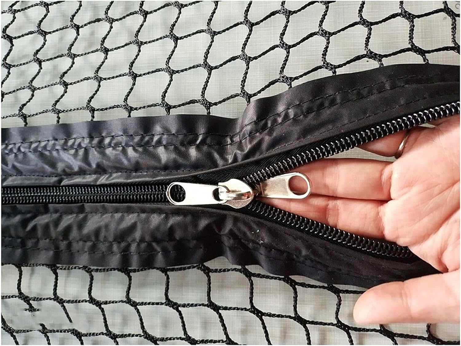 GERRIT Metal Zipper,Coil Zippers,Continuous Zip Sliders, 1pcs 8# 10# 2 Meters Big Tent Zipper Double Sided Slider Zippers for DIY Sewing Mosquito Net Zipper (Size : 10#) (Size : 10#) (Size : 8#)