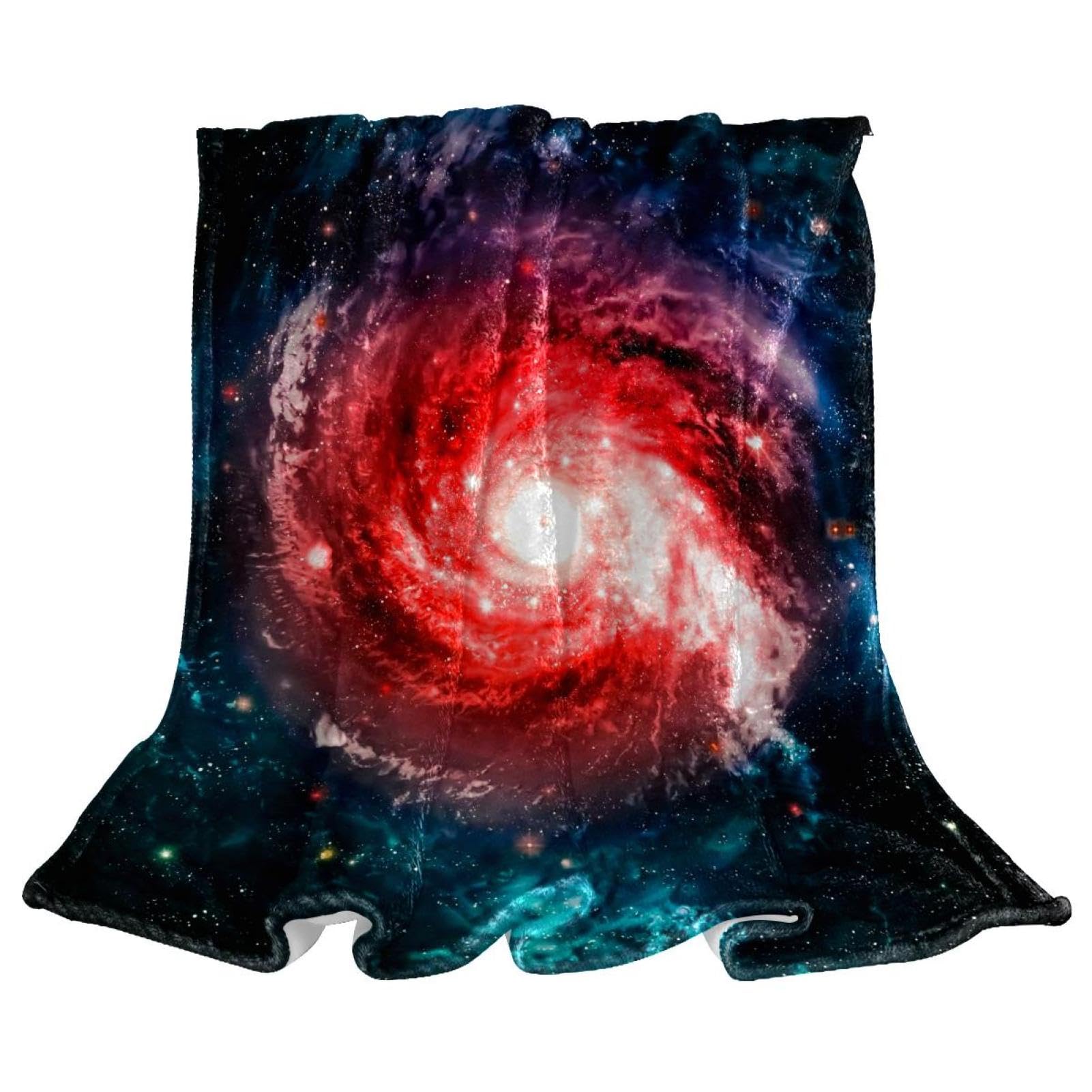 Couverture microfibre chaude galaxie pour vos soirées cinéma cocooning sur le canapé du salon