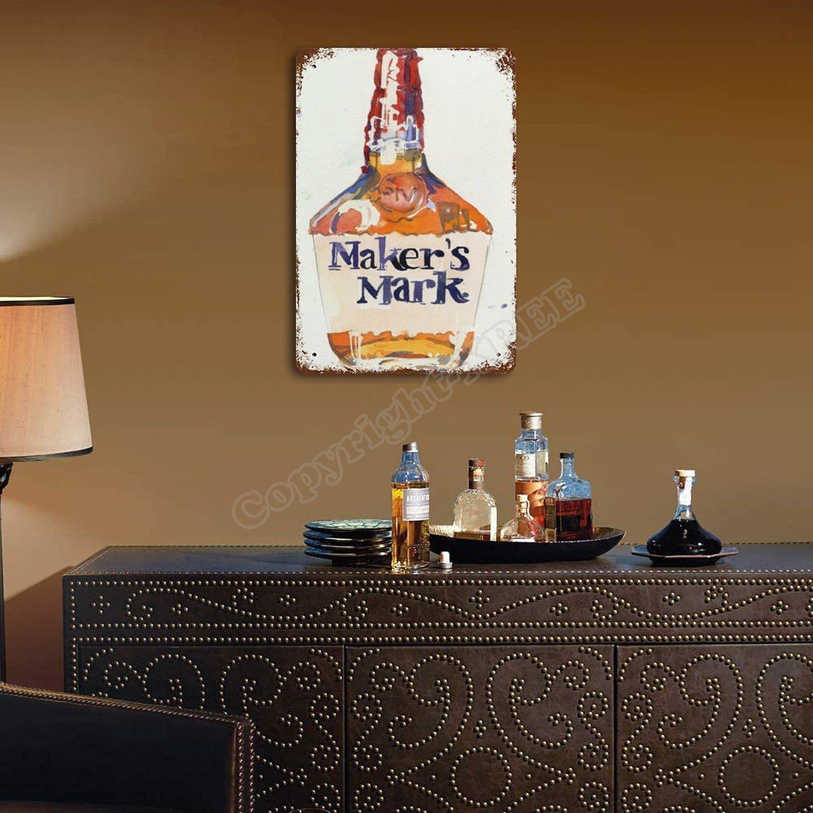 Amazon.co.jp: Maker's Mark メーカーズマークブリキ看板ヴィンテージ