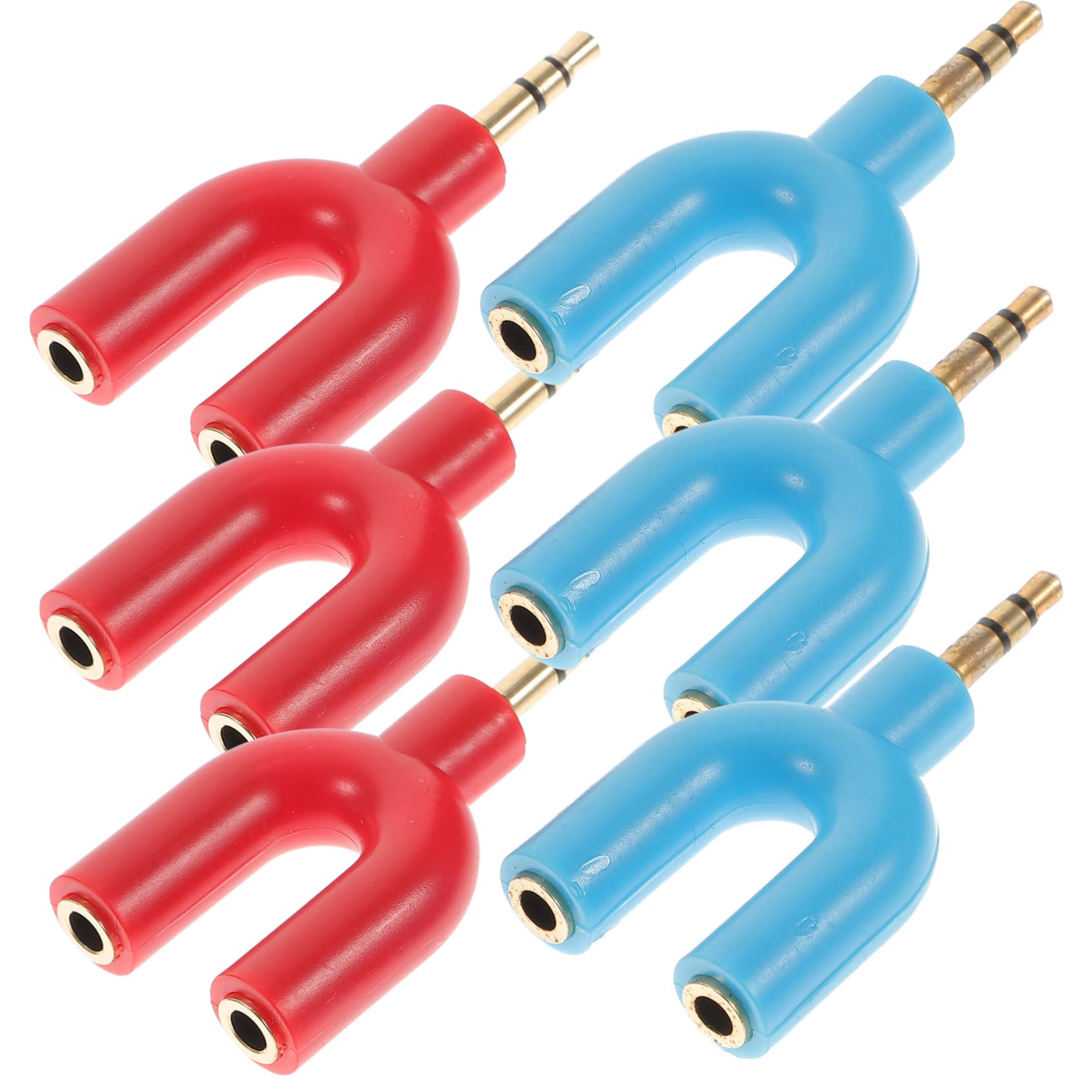 Hemobllo 30pezzi Adattatore Per Cuffie Splitter Audio u Shape Per Condivisione Musica Da Compatibile Con Laptop e Tablet Design Compatto e Leggero Facile Da Trasportare