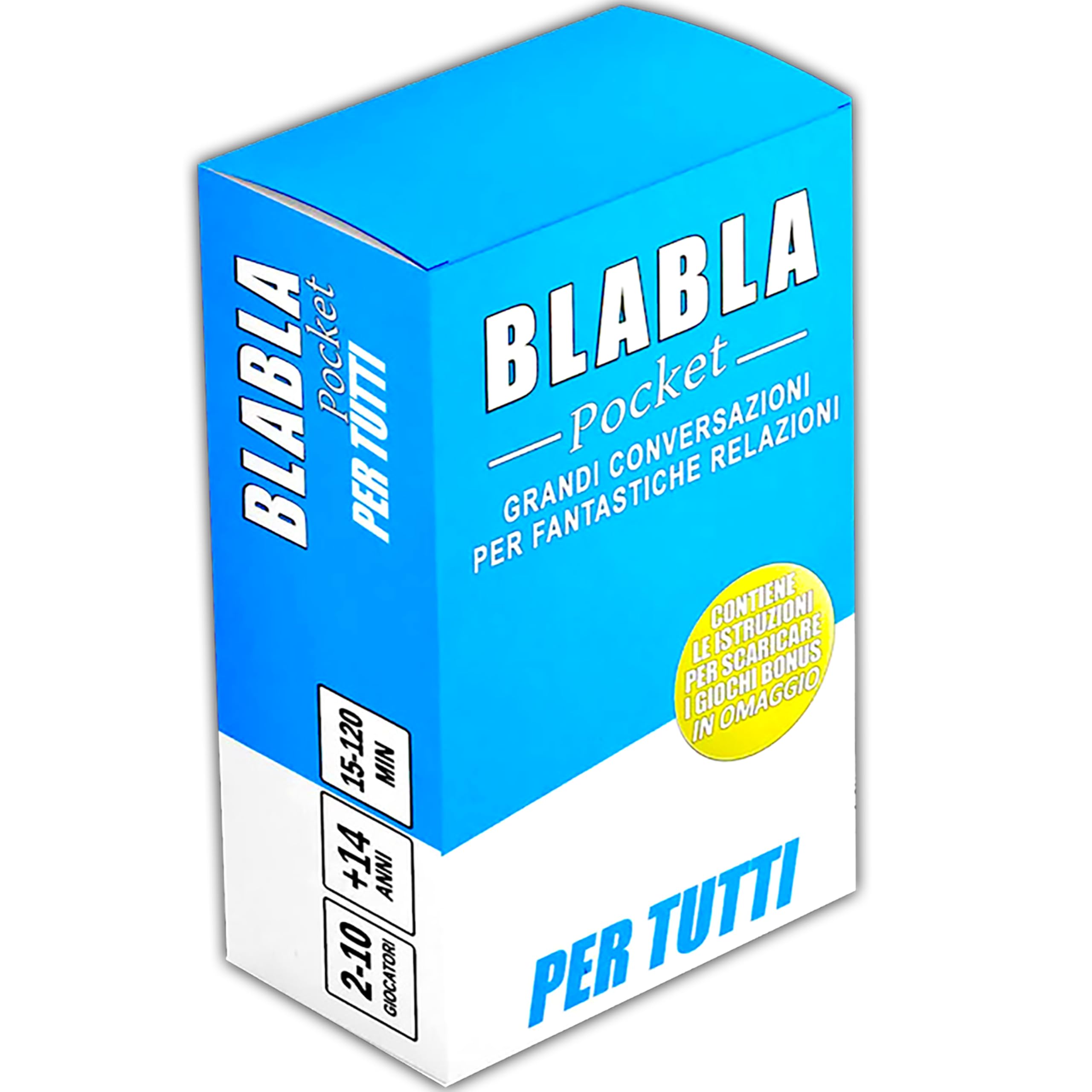 BLABLA Pocket PER TUTTI | Carte per Conversazione - Giochi da Tavolo per Adulti e Ragazzi - Gioco di Società da 2 Giocatori in Su - Giochi da Tavola per Conoscersi - Giochi in Scatola per Feste