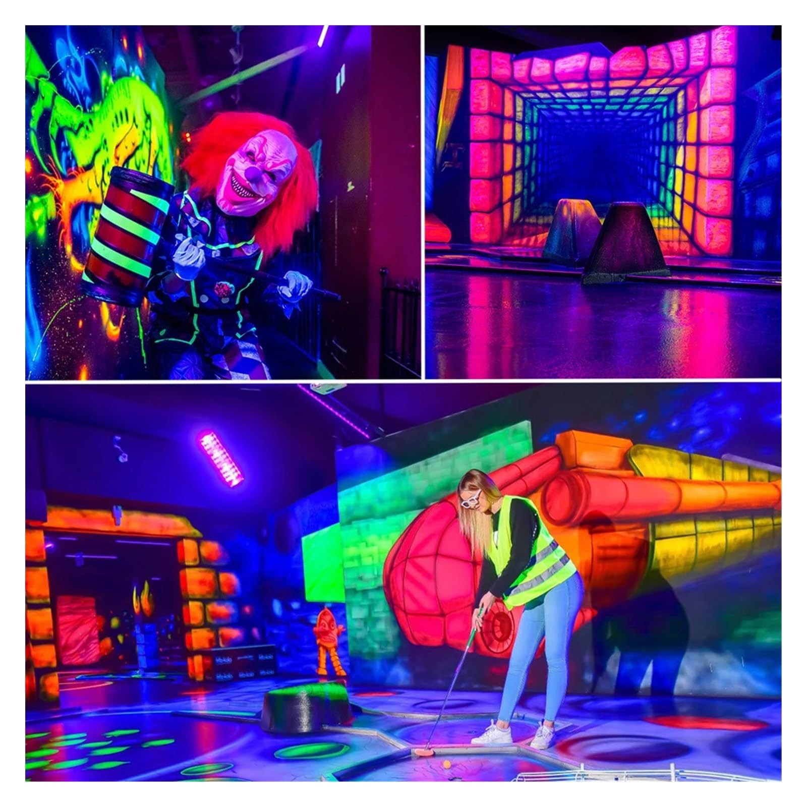 Reflektor Led UV 100W oświetlenie imprezowe 395nm 400nm IP65 wodoodporna ultrafioletowa fluorescencyjna lampa sceniczna z wtyczką Druk 3D