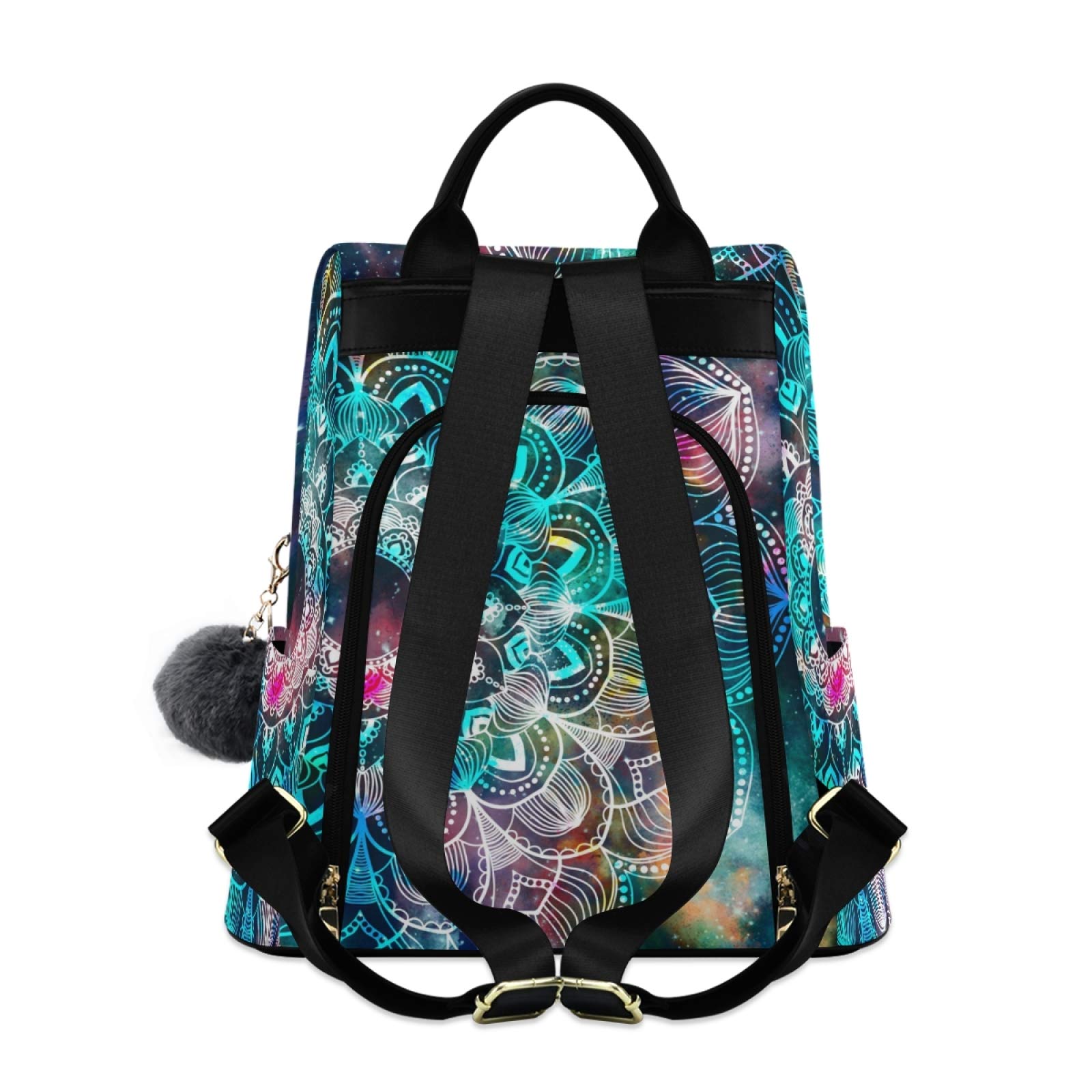 Colorful Mandala Backpack Amazon.com: ALAZA Galaxy Colorful Mandala Backpack Purse for  main image 2