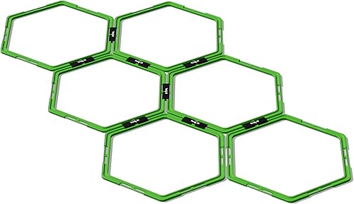 Miniatura 6 de Yes4All Hex Agility RingsSpeed Rings with Carrying Bag  Hexagon Rings Agility Hurdles for Agility Footwork Training