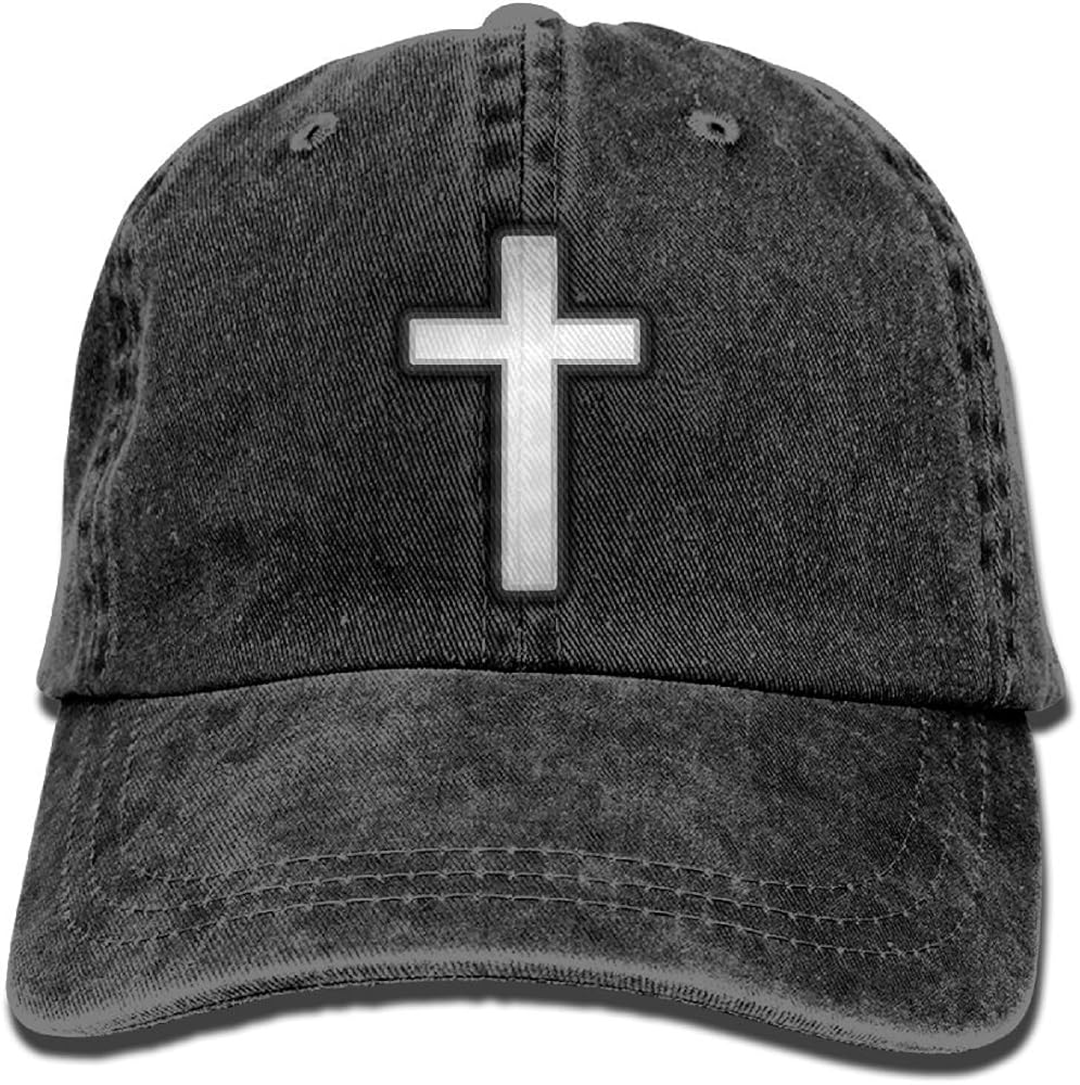 YISHOW Christian Cross Denim Baseball 