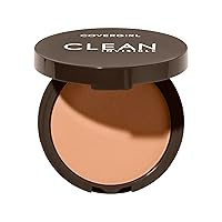 Vista 20 de Covergirl Clean Invisible Polvo Compacto, Ligero, Transpirable, Fórmula Vegana, Warm Nude 158, 0.38 oz