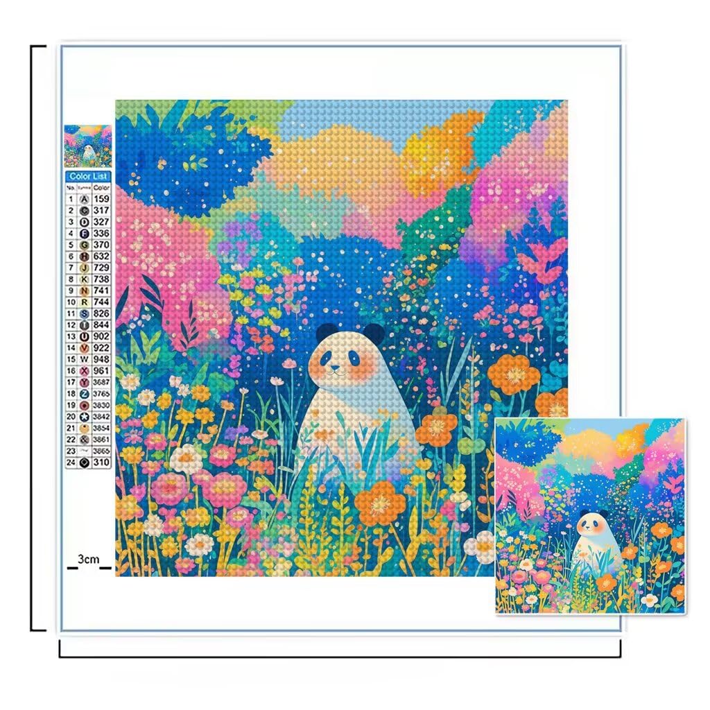 Panda, diamentowe zestawy artystyczne dla dorosłych, 61 x 81 cm, małe diamentowe malarstwo, zwierzę, płótno, kryształ, sztuka i rękodzieło, zestawy hobbystyczne, 5D, obrazy do dekoracji ścian domu