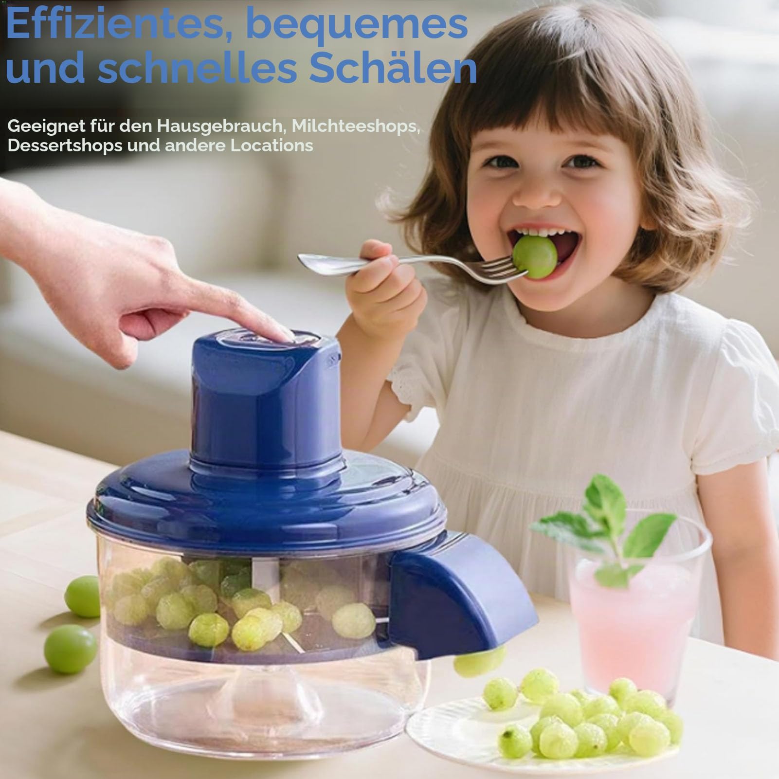 Gugxiom Schälmaschine, Automatische Schäler 50W Elektrelschältes mit Wiederaufladbarem Akku Zur Entfernung von Küchenfruchtfrucht