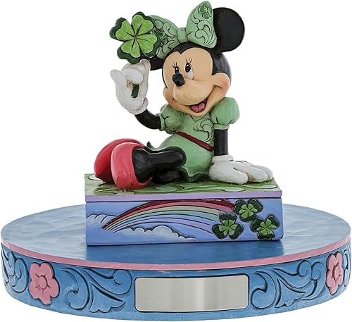 Miniatura 7 de Enesco Jim Shore Disney Traditions Minnie Mouse Shamrock Personality Pose Figurine, 3.25 pulgadas, multicolor