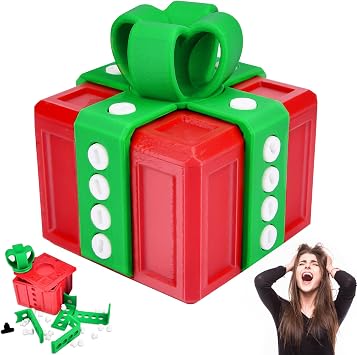 Annoying Gift Box, Prank Gift Box With Twist Storage, Funny The Annoying Present Novelty Puzzle Explosion Surprise Money Secret Santa Gifts Boxes for Christmas Valentine's Day Birthday