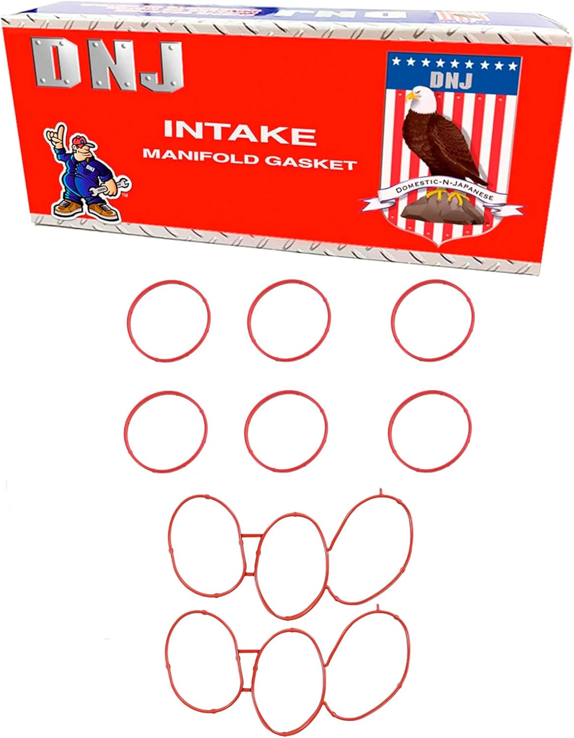 DNJ IG428 Intake Manifold Gasket Set for 1997-2001 Ford, Mercury Explorer, Explorer Sport, Explorer Sport Trac 4.0L V6 12V SOHC 245cid