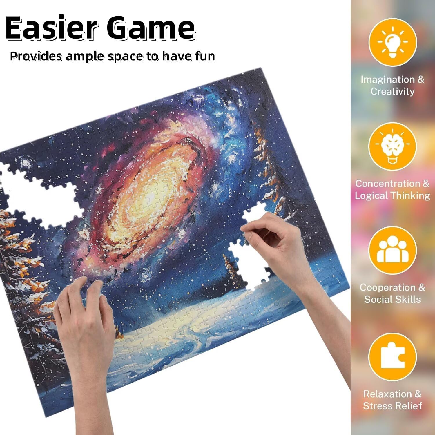 Jigsaw Puzzle, 2000 Pezzi Puzzle Classici, Pittura Puzzle Rilassamento Intelligence, Mpossibile Difficile Puzzle Impegnativo per Adulti Puzzle Gioco Familiare, Regalo per Amore Amico Foresta fr0-848