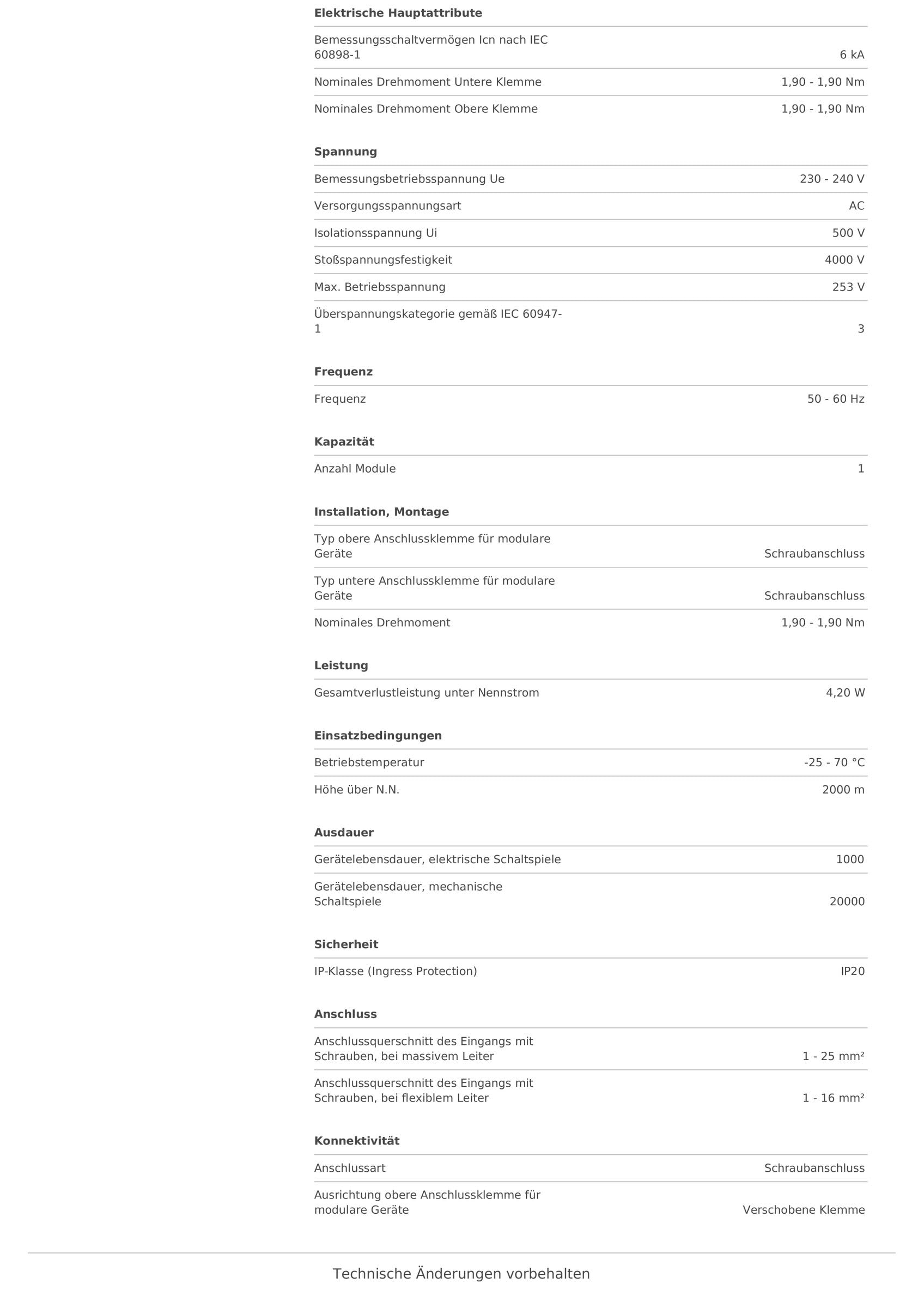 HAGER MLN516 Disjoncteur 1P+N 6kA C 16A