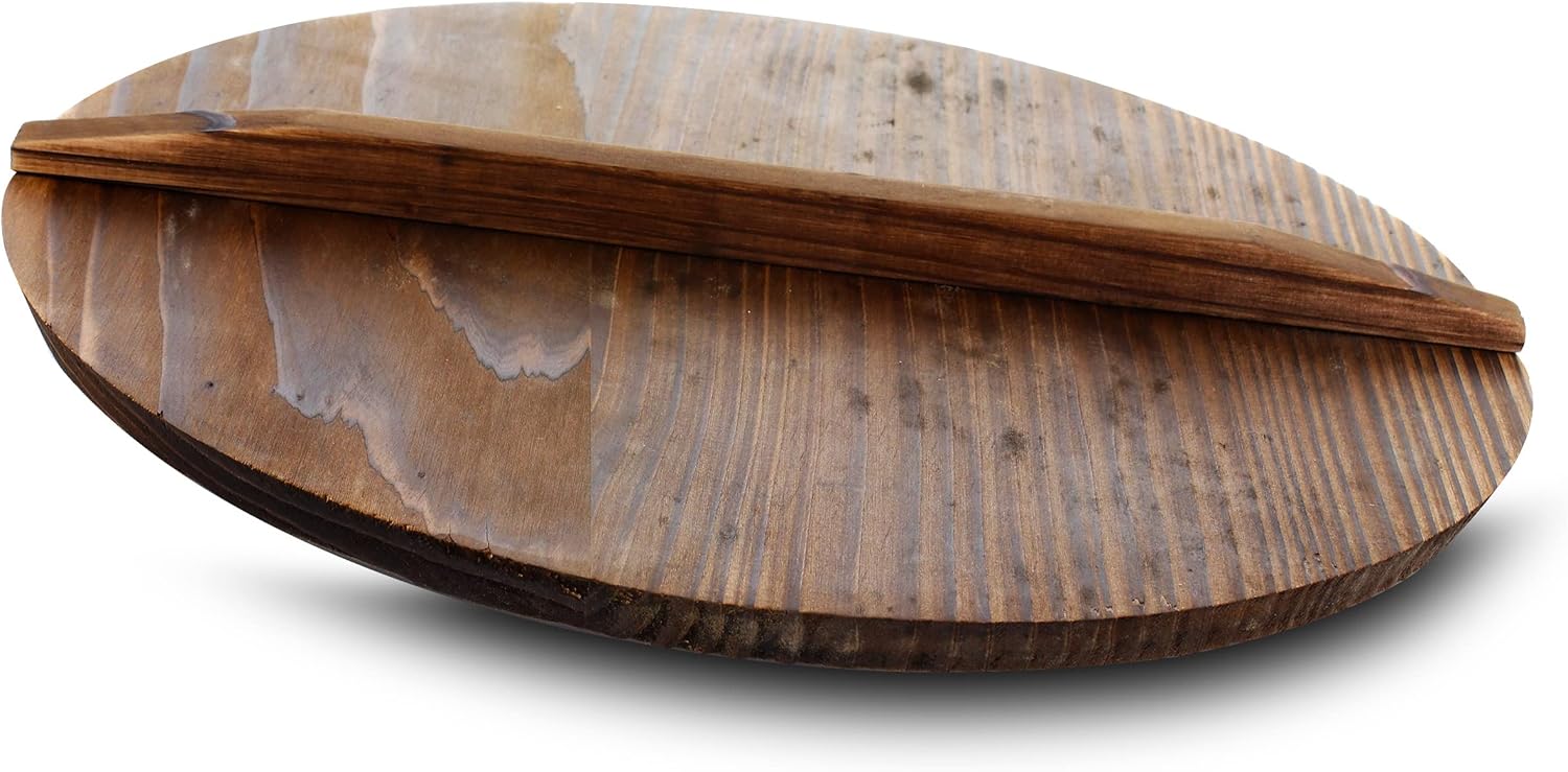 Megachef 14 Inch Pre-Seasoned Cast Iron Wok with Lid