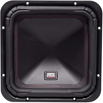 MTX S6510-44 10" 1000w Peak/500w RMS Square Subwoofer Car Audio Sub DVC 4-ohm