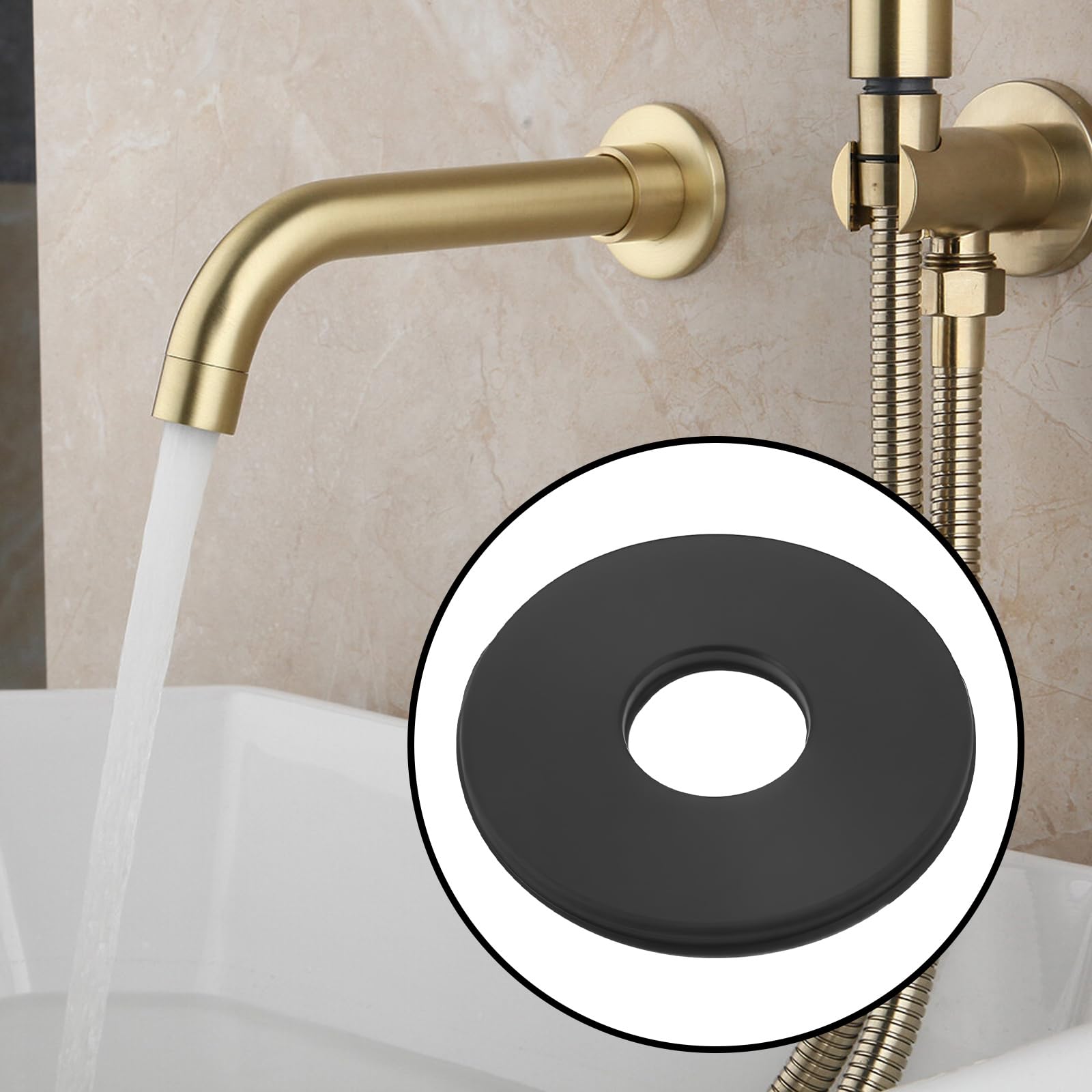 EMSea 5Pcs Bath Shower Mixer Tap Diverter Washer 27.45x10x1.5mm Rubber Gasket - Image 3